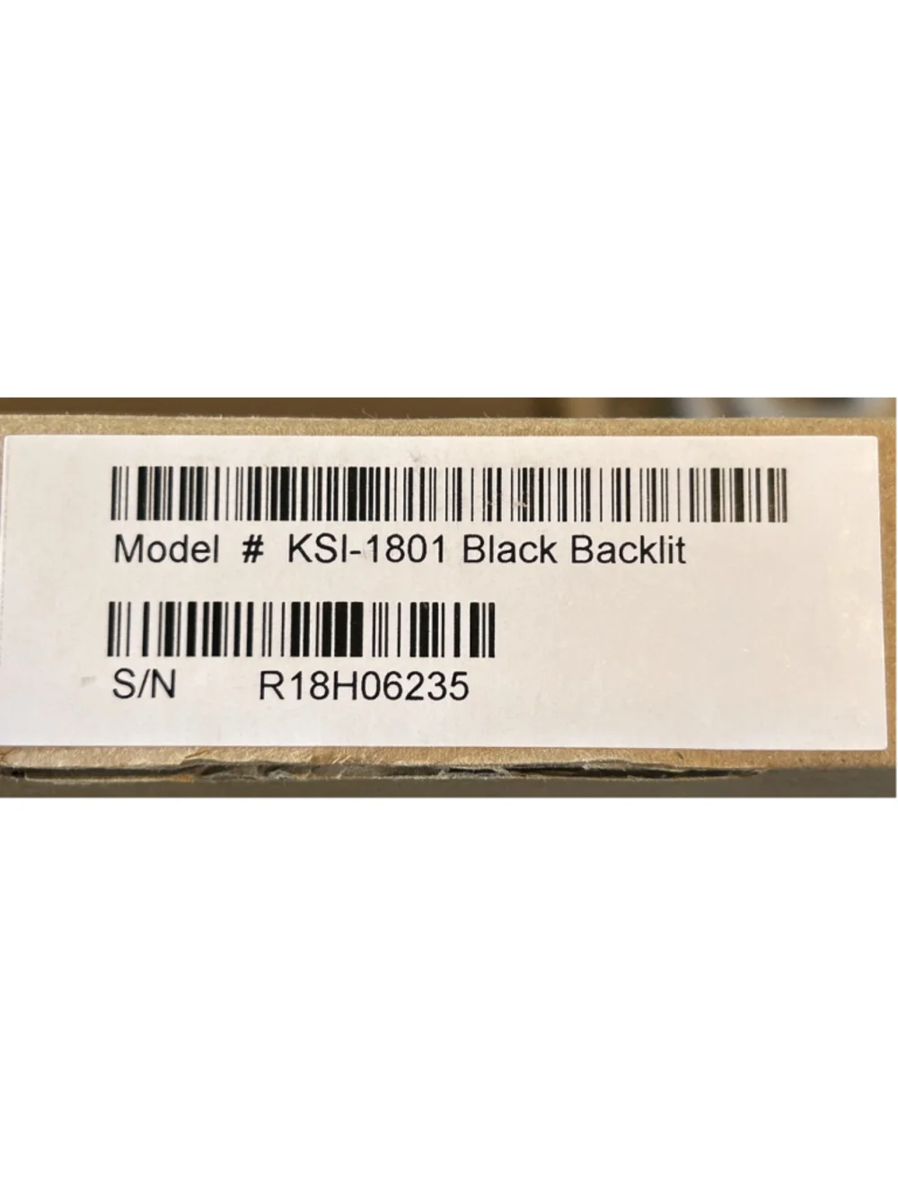 Key Source International KSI-1801 Black Backlit Keyboard Side Numbers